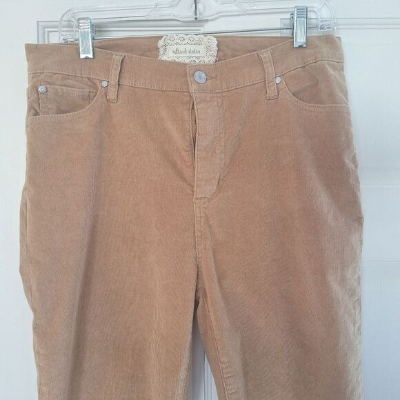 Corduroy Flare pants Camel Tan 11 Cotton Stretch Hi Rise 5 Pocket Altar'd State - Picture 15 of 16